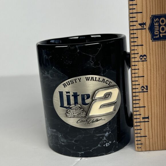 Rusty Wallace Miller Lite Marble Look Coffee‎ Mug Cup - Picture 8 of 9